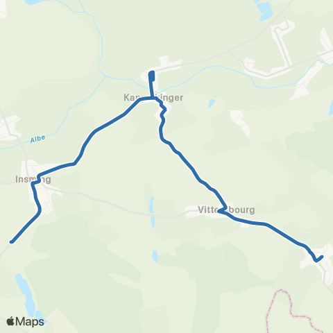 Fluo 57 Honskirch / Albestroff map