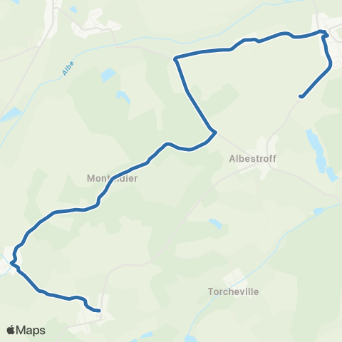 Fluo 57 Nebing / Albestroff map