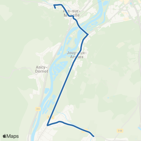 Fluo 57 Arry / Ars-sur-Moselle map