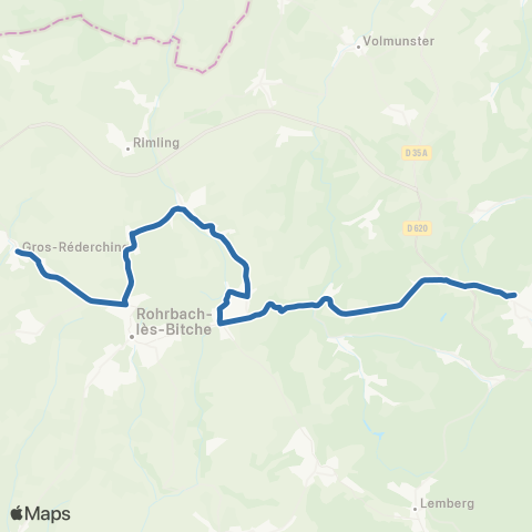 Fluo 57 Gros-Rederching / Bitche map