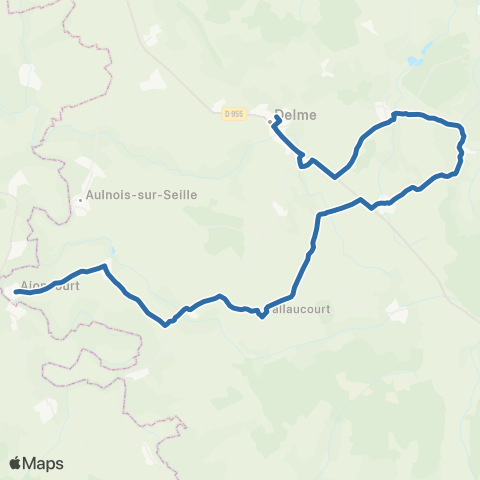 Fluo 57 Ajoncourt / Delme map