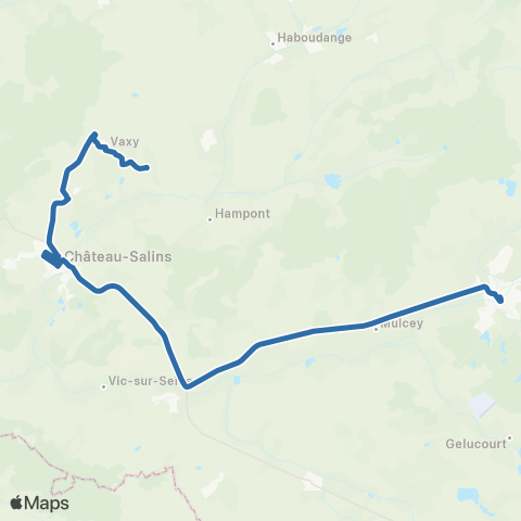 Fluo 57 Puttigny / Dieuze map