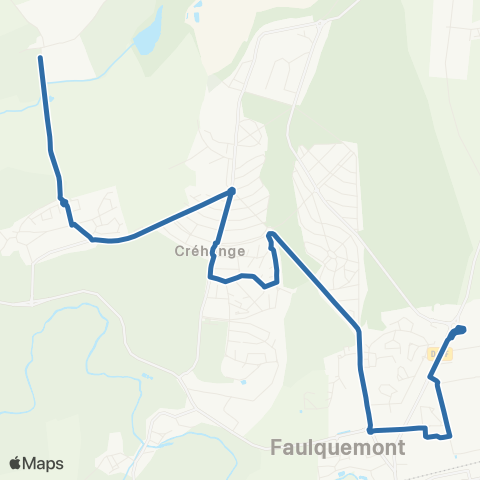 Fluo 57 Fletrange / Faulquemont map