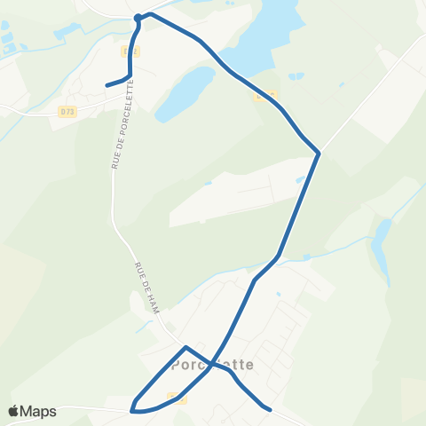 Fluo 57 Porcelette / Ham-SS-Varsberg map