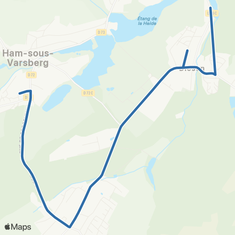 Fluo 57 Diesen / Ham-SS-Varsberg map