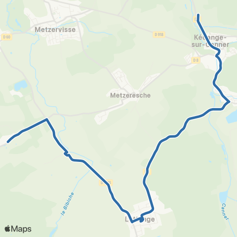 Fluo 57 Vinsberg / Kedange-sur-Canner map