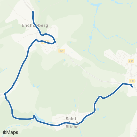 Fluo 57 Enchenberg / Lemberg map