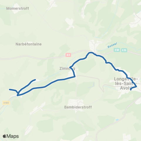 Fluo 57 Hallering / Longeville-les-St-Avold map
