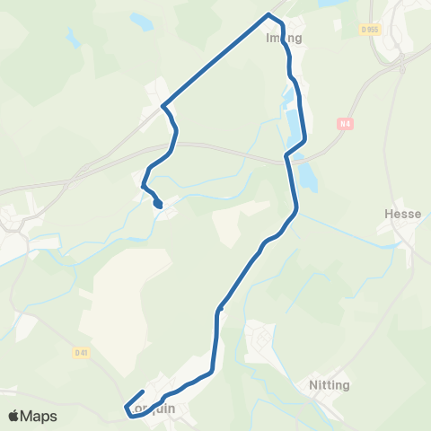 Fluo 57 Xouaxange / Lorquin map