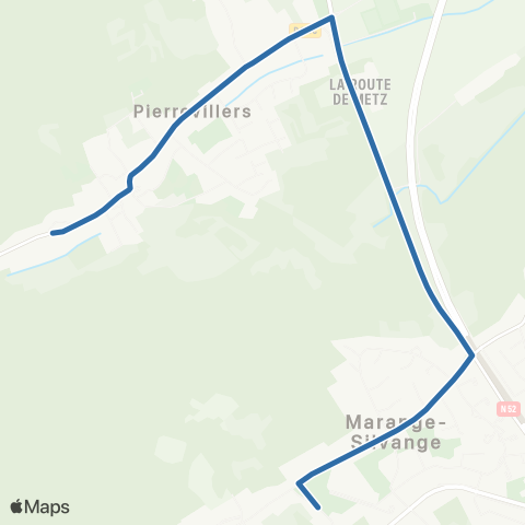 Fluo 57 Pierrevillers / Marange-Silvange map