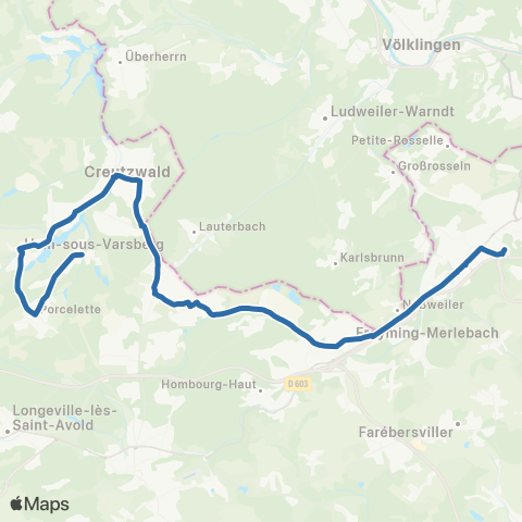 Fluo 57 Diesen / Forbach map