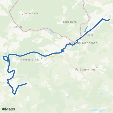 Fluo 57 Macheren / Forbach / Behren-les-Forbach map