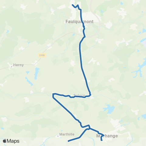 Fluo 57 Crehange / Morhange map