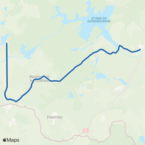 Fluo 57 Hertzing / Moussey map