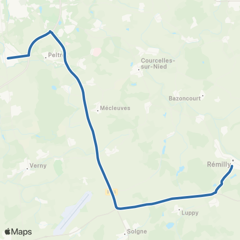Fluo 57 Remilly / Metz map