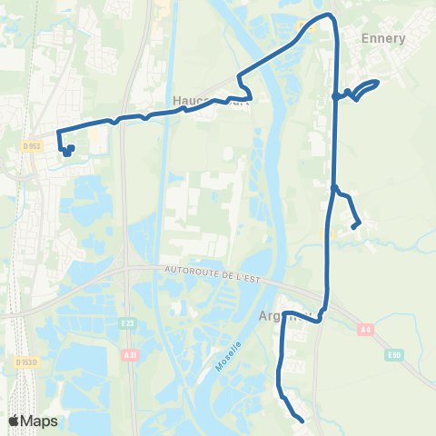 Fluo 57 Argancy / Ennery / Maizieres-les-Metz map