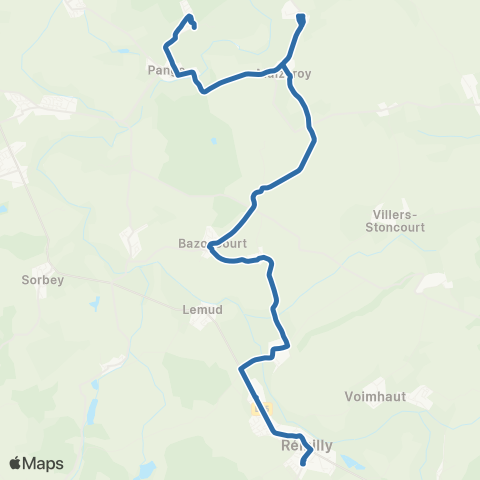 Fluo 57 Maizeroy / Remilly map