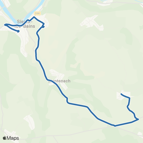 Fluo 57 Kirschnaumen / Sierck-les-Bains map