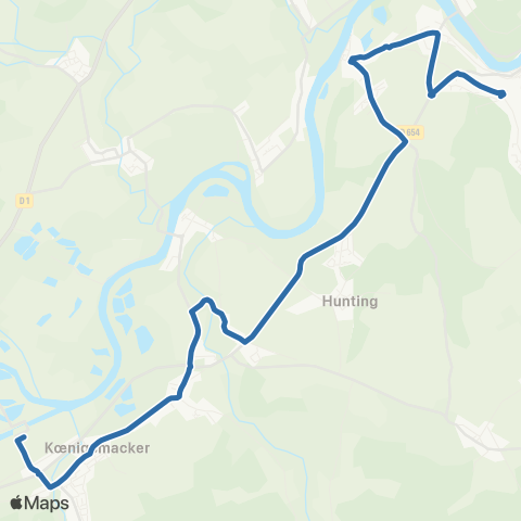 Fluo 57 Koenigsmacker / Sierck-les-Bains map