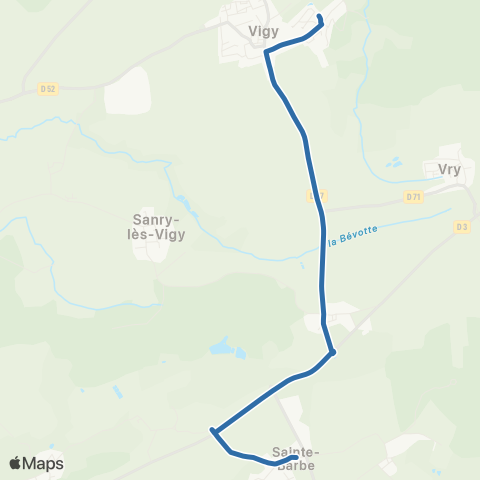 Fluo 57 Ste-Barbe / Vigy map