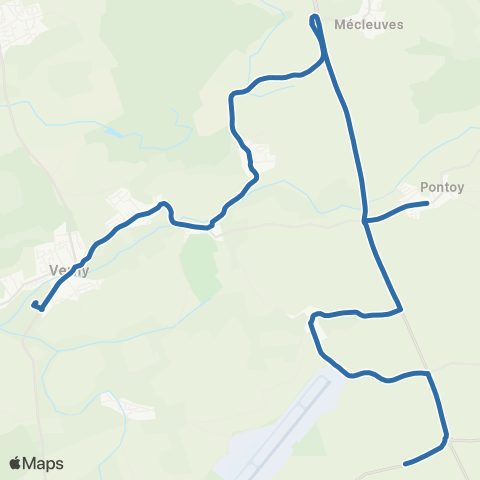 Fluo 57 Fleury / Orny / Verny map