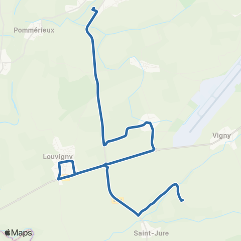 Fluo 57 St-Jure / Verny map