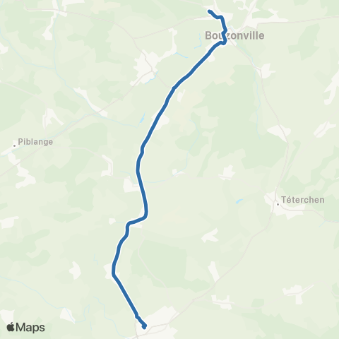 Fluo 57 Bouzonville / Boulay-Moselle map