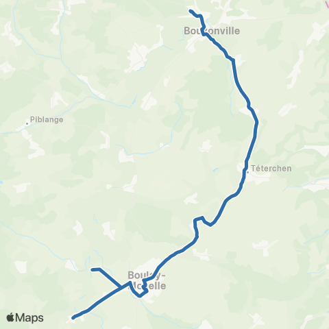 Fluo 57 Volmerange-les-Boulay / Bouzonville map