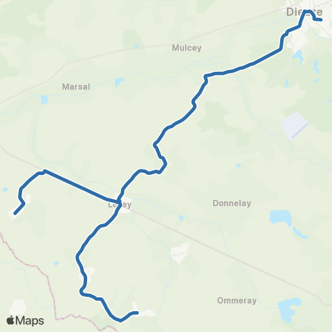 Fluo 57 Moncourt / Dieuze map