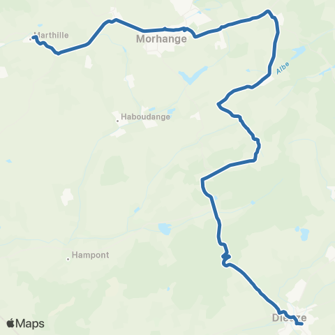 Fluo 57 Marthille / Dieuze map