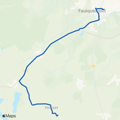 Fluo 57 Thonville / Faulquemont map