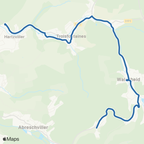 Fluo 57 Walscheid / Hartzviller map