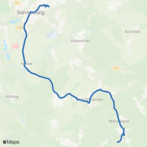 Fluo 57 Walscheid / Sarrebourg map