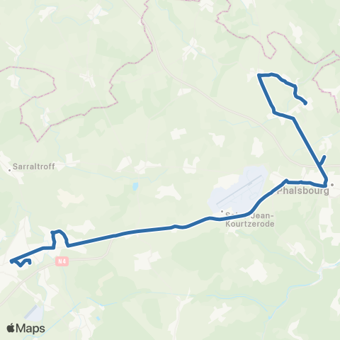 Fluo 57 Berling / Sarrebourg map