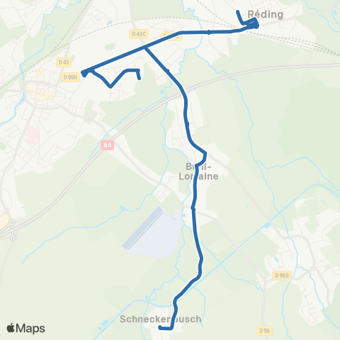 Fluo 57 Schneckenbusch / Sarrebourg map