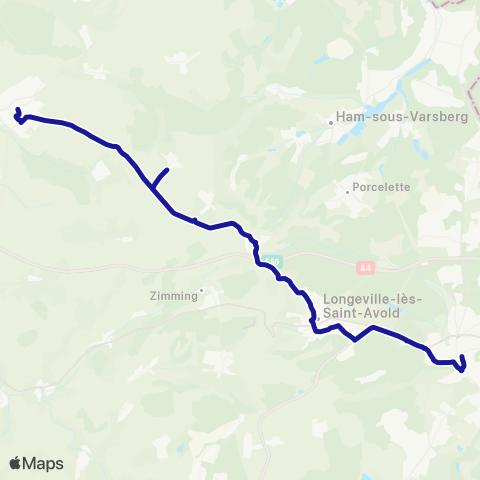 Fluo 57 Boulay-Moselle / St-Avold map
