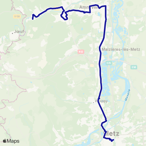 Fluo 57 Moyeuvre-Grande / Metz map