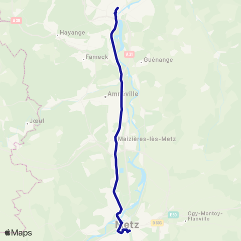 Fluo 57 Thionville / Metz map