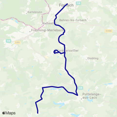Fluo 57 Leyviller / Forbach map