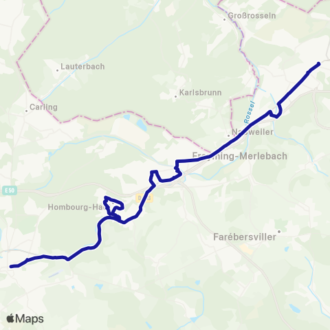 Fluo 57 Forbach / St-Avold map