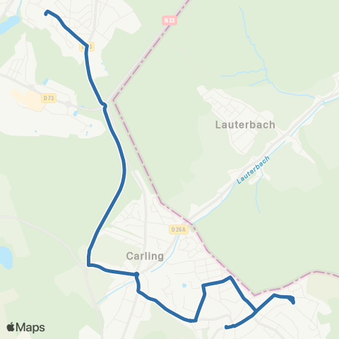 Fluo 57 Forbach / Creutzwald map