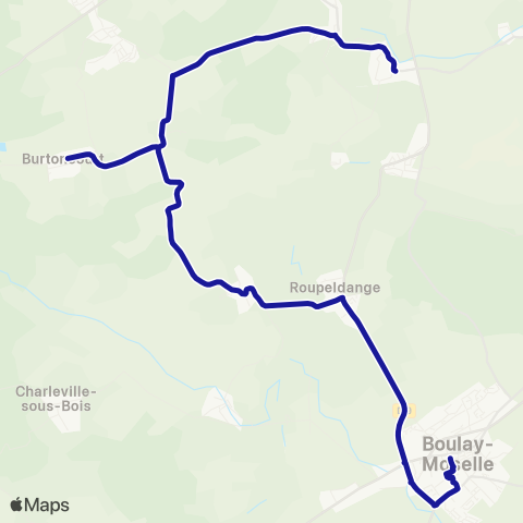 Fluo 57 Gomelange / Boulay-Moselle map