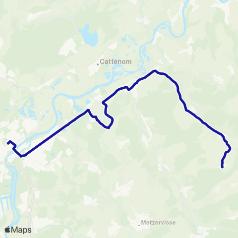 Fluo 57 Budling / Thionville map