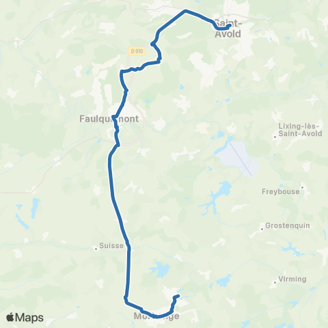 Fluo 57 Morhange / St-Avold map