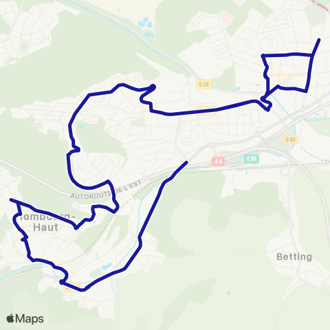 Fluo 57 Hombourg-Haut / Freyming-Merlebach map