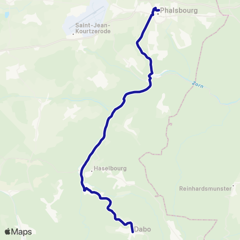 Fluo 57 Dabo / Phalsbourg map