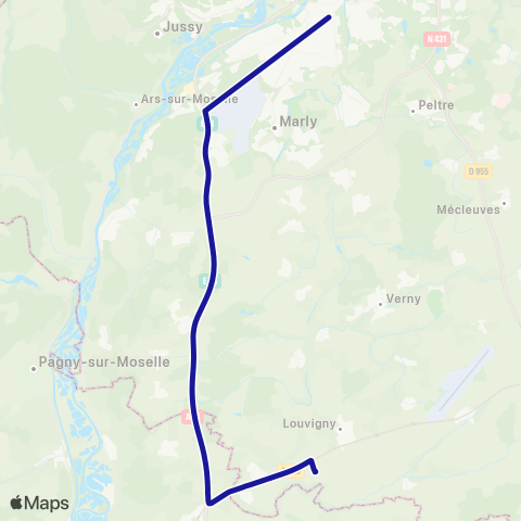 Fluo 57 Metz / Lorraine TGV map