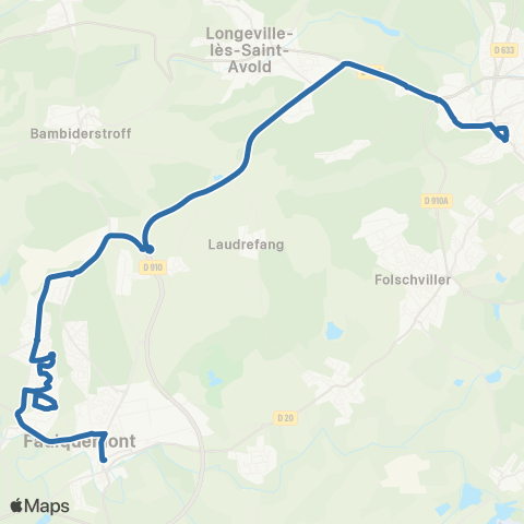 Fluo 57 Faulquemont / St-Avold map