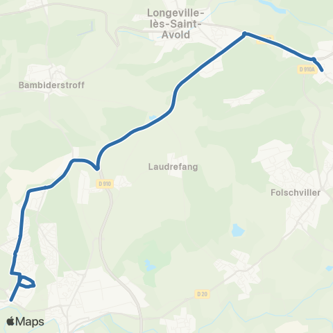 Fluo 57 Crehange / St-Avold map