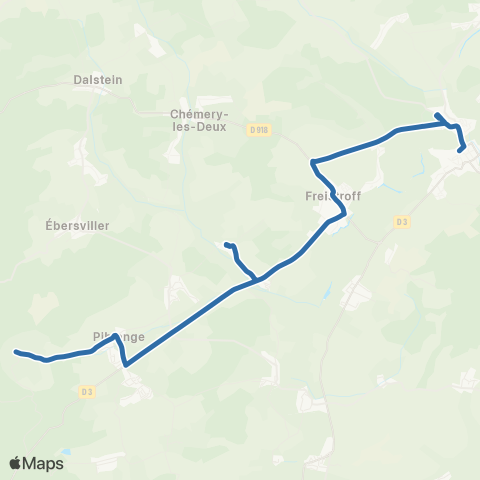 Fluo 57 Piblange / Bouzonville map